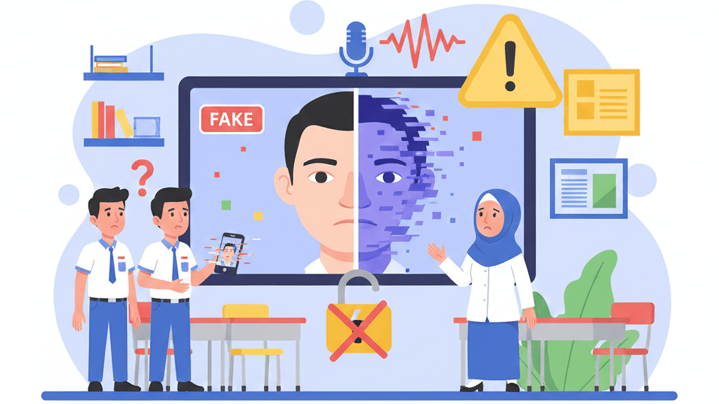Ilustrasi Deepfake dalam Dunia Pendidikan